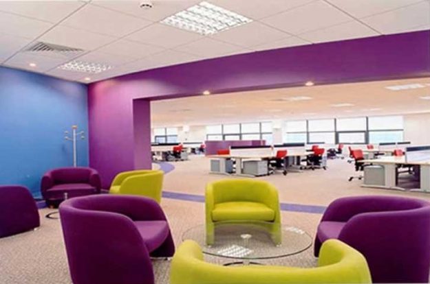 A relevância das cores nos ambientes e nos mobiliários corporativos